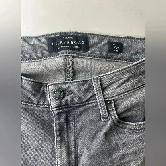 Lucky Brand Sasha Skinny Jeans 6/28 Stretch Charcoal Gray - Picture 3 of 5